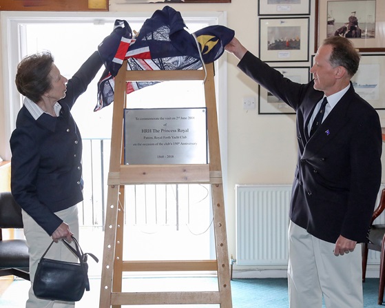 The Princess Royal unveiled a plaque Picture Royal Navy (Picture: Royal Navy).