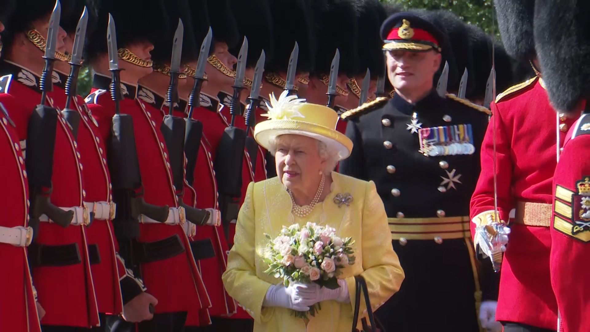 The Queen at ceremony of the keys