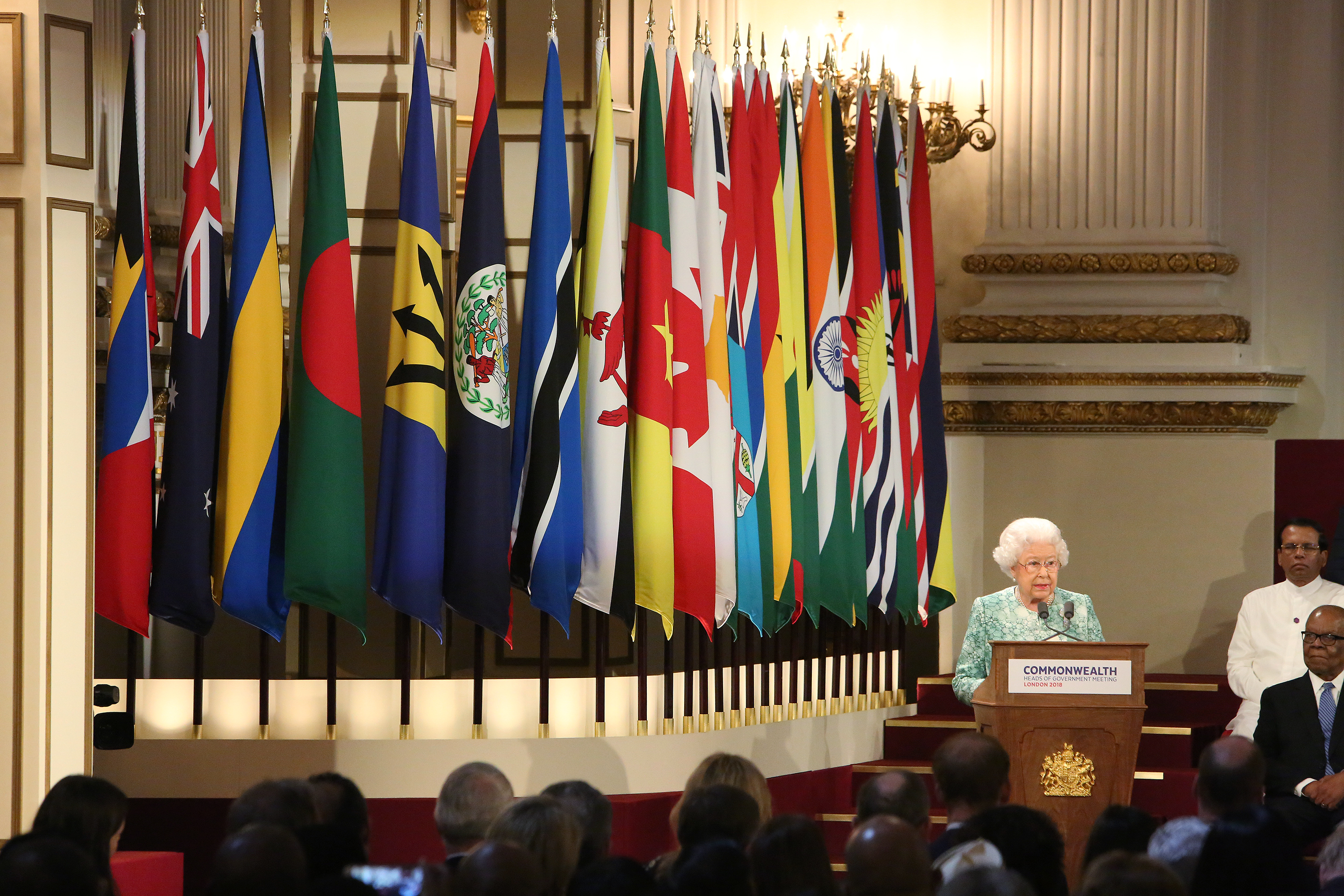 The Queen at the formal opening of CHOGM in 2018 110319 CREDIT Commonwealth Secretariat