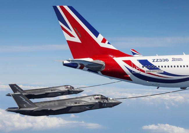 The military aircraft has resumed its operational role of refueling other planes (Picture: MOD).