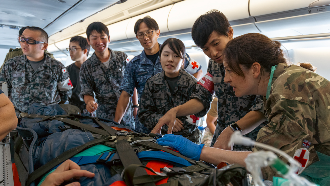 The RAF worked with their counterparts from Australia, Canada, France, Japan, New Zealand, America on Exercise Mobility Guardian 23 (Picture: Royal Air Force).