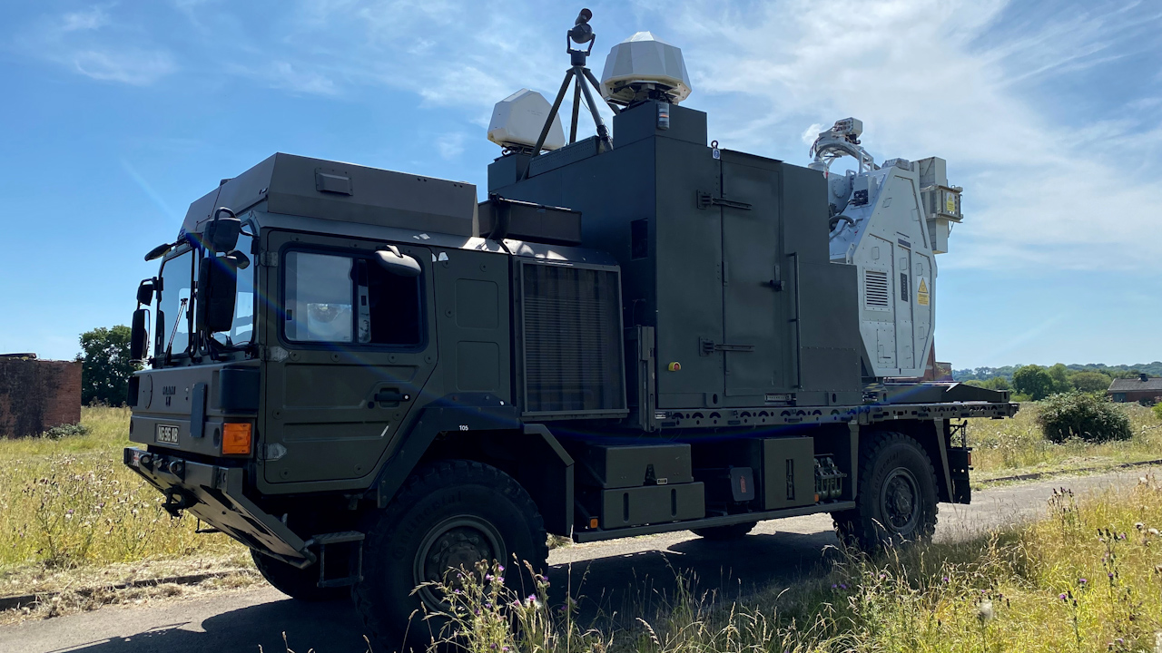 The British Army has trialled the Radio Frequency Directed Energy Weapon which can be fired at 10p per shot (Picture: MOD)
