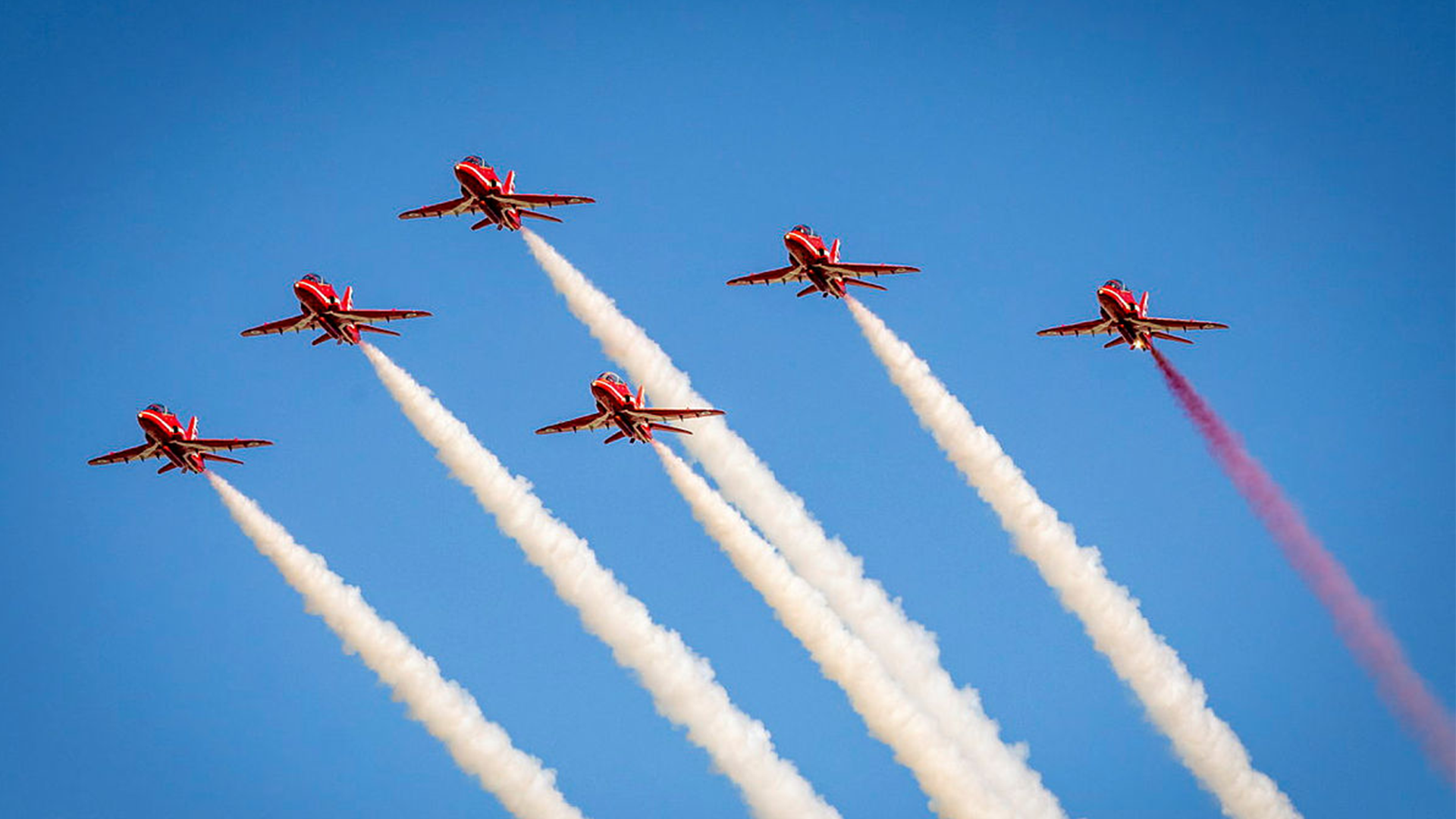 The Red Arrows in transit across to Canada for Maple Hawk 2024 (Picture: MOD)