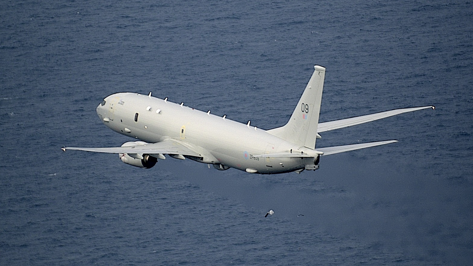 Royal Air Force's maritime surveillance and patrol aircraft, the Poseidon P-8