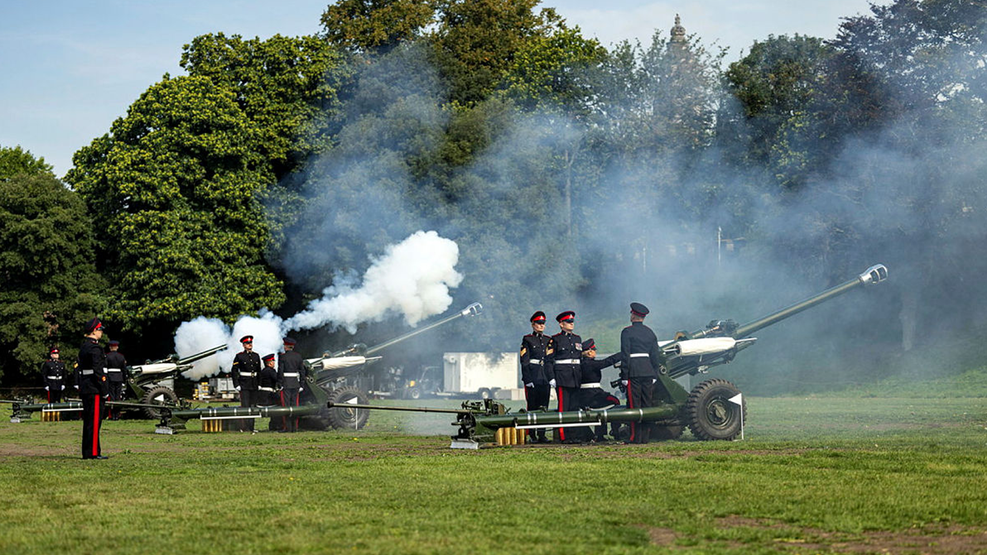 The Royal Artillery marked the 308th anniversary of the founding of their Regiment CREDIT BFBS