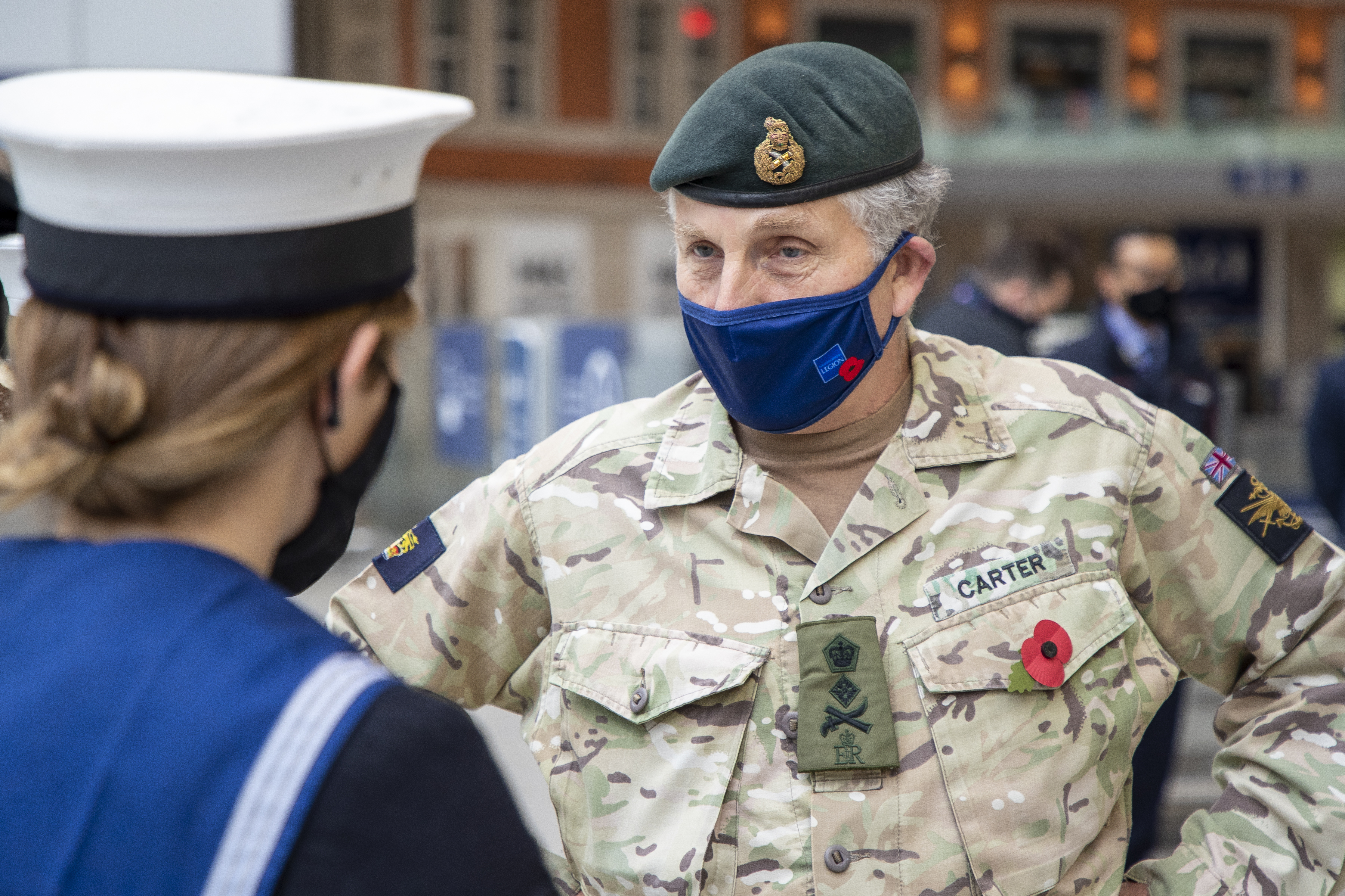 General Sir Nick Carter helped out with the Royal British Legion's London Poppy Day last year (Picture: MOD).