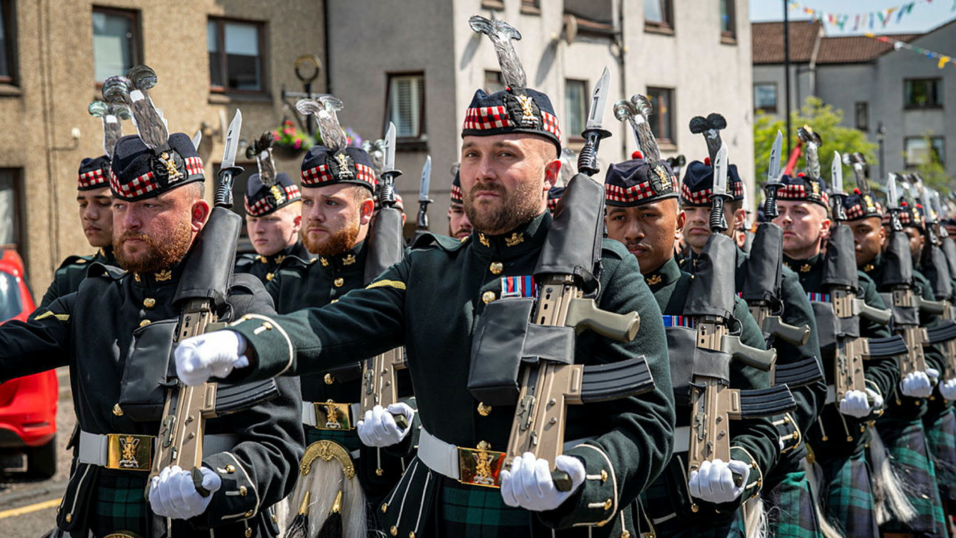 The Royal Regiment of Scotland on the Riding of the Marches in Linlithgow