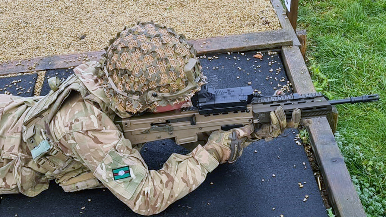 The SMASH sights will be mounted on the SA80 A3 rifle to deal with drone threats CREDIT BRITISH ARMY