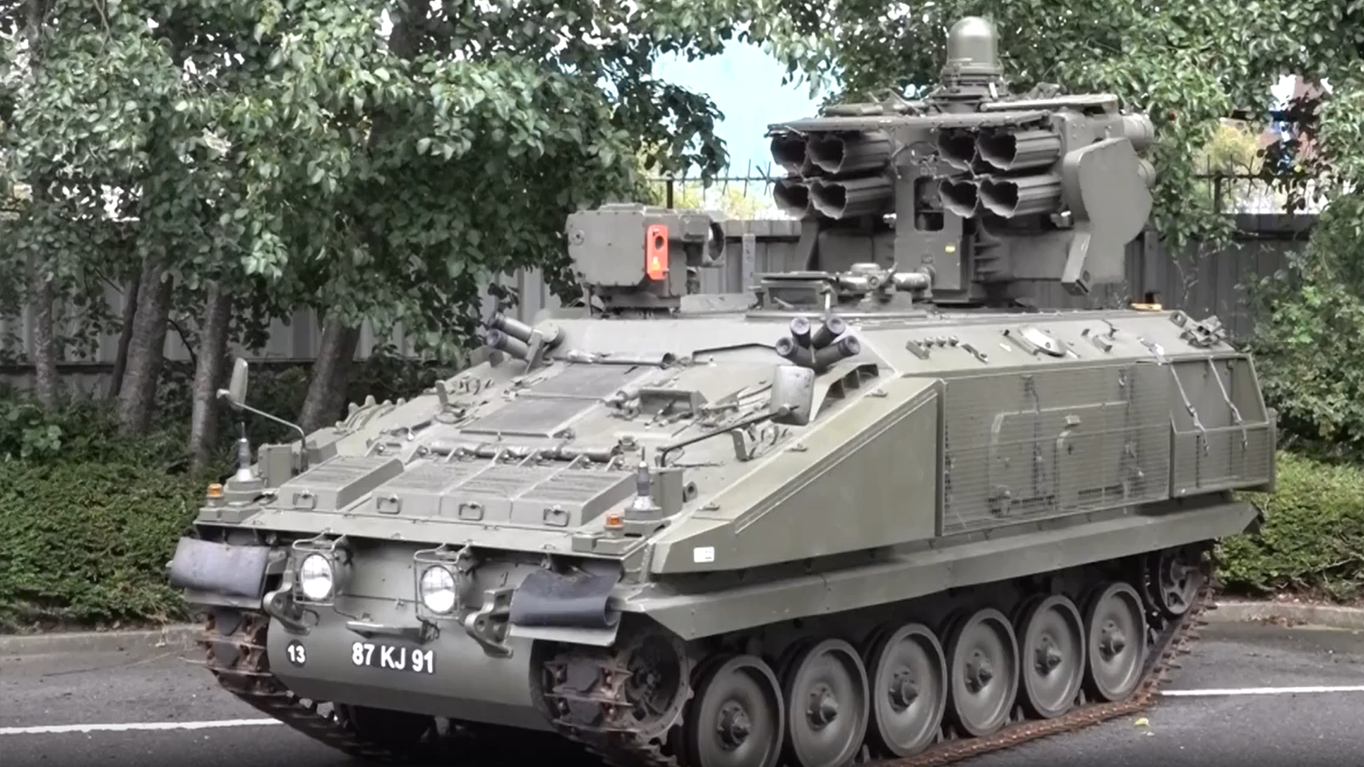 The Royal Artillery's Stormer can be equipped with either the Lightweight Multirole Missile or the Starstreak High Velocity Missile, which is also made by Thales