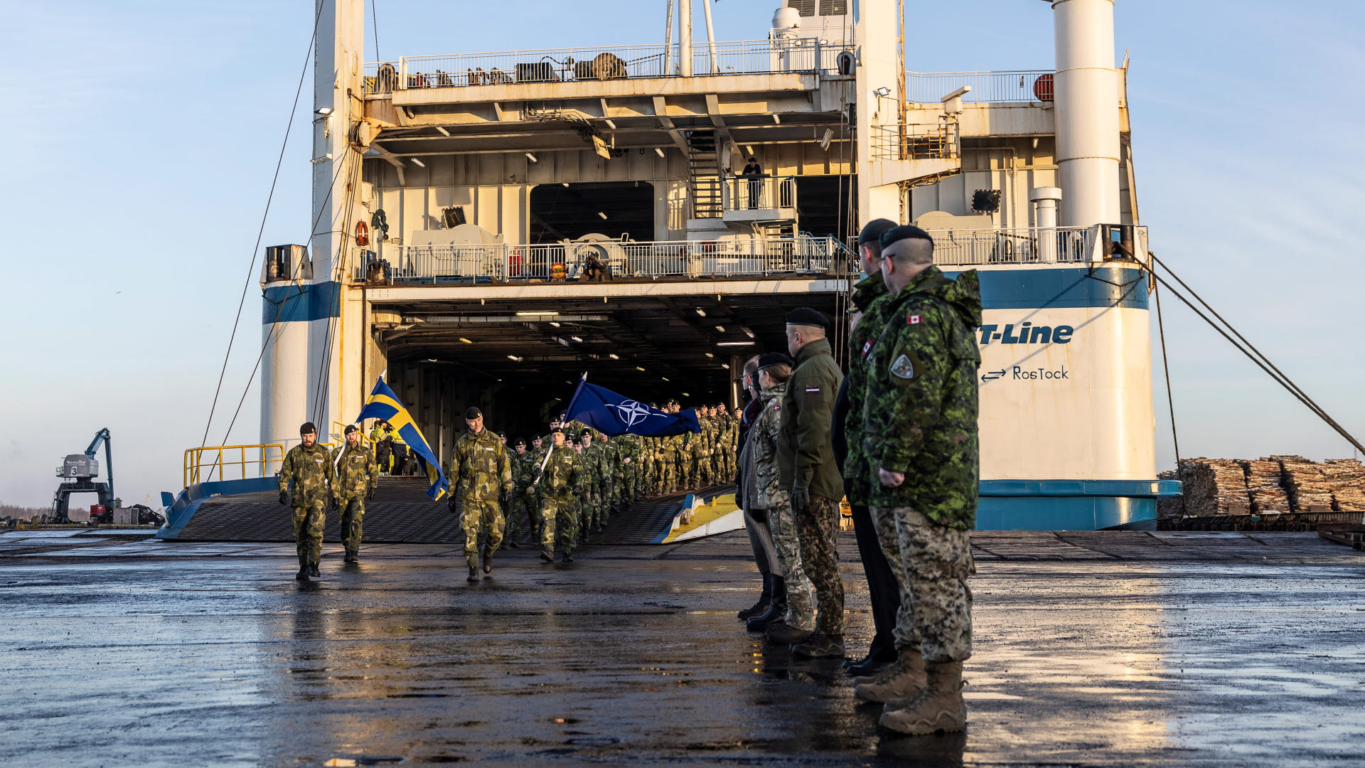 The Swedish battalion arriving in Latvia for Nato mission (Picture: Amanda Gahm, Swedish Armed Forces)