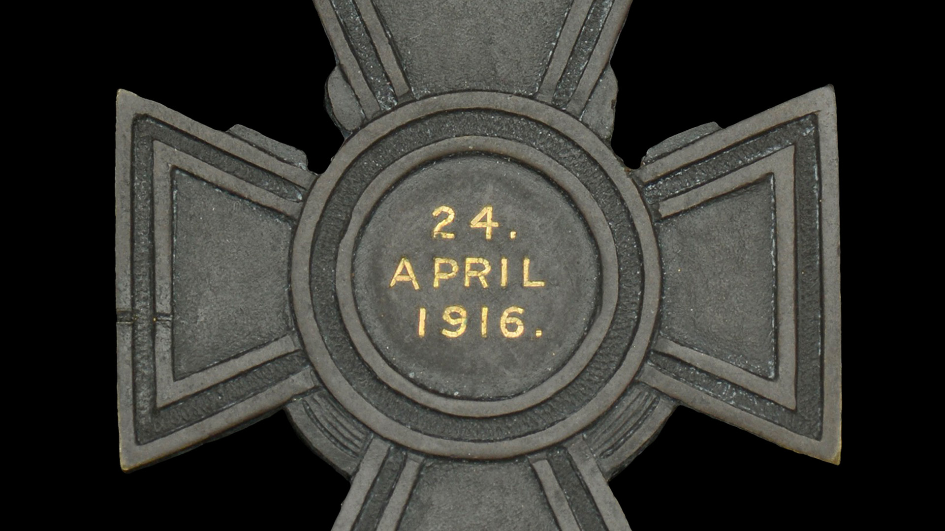 	The Victoria Cross was awarded posthumously to Lt Commander Crowley and marks the date of his death 