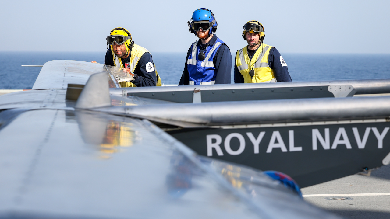 The W Autonomous Systems drone was developed for the Royal Navy and will one day fly alongside naval helicopters and jets (Picture: Royal Navy).
