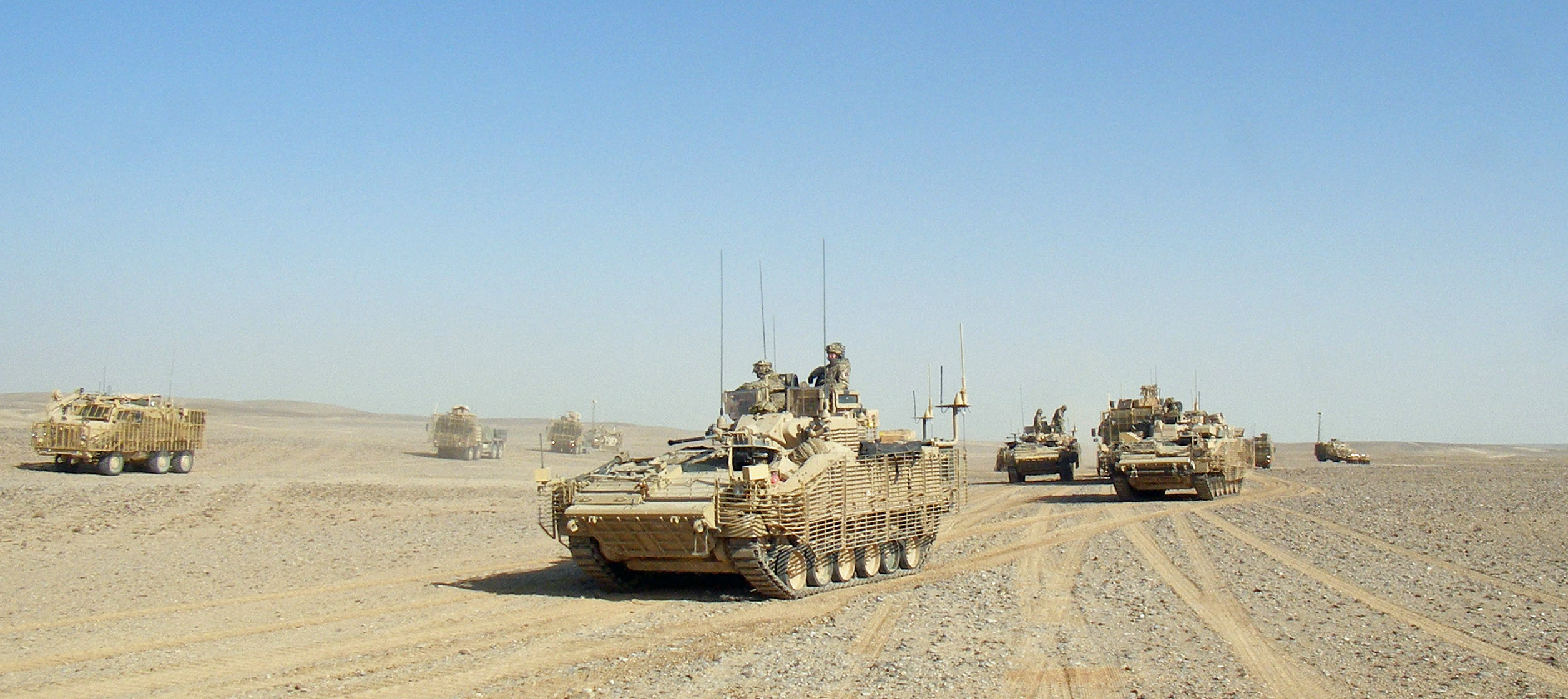 Warrior infantry fighting vehicles