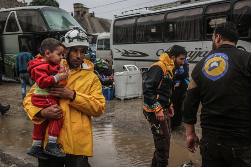 The White Helmets (Picture: PA).