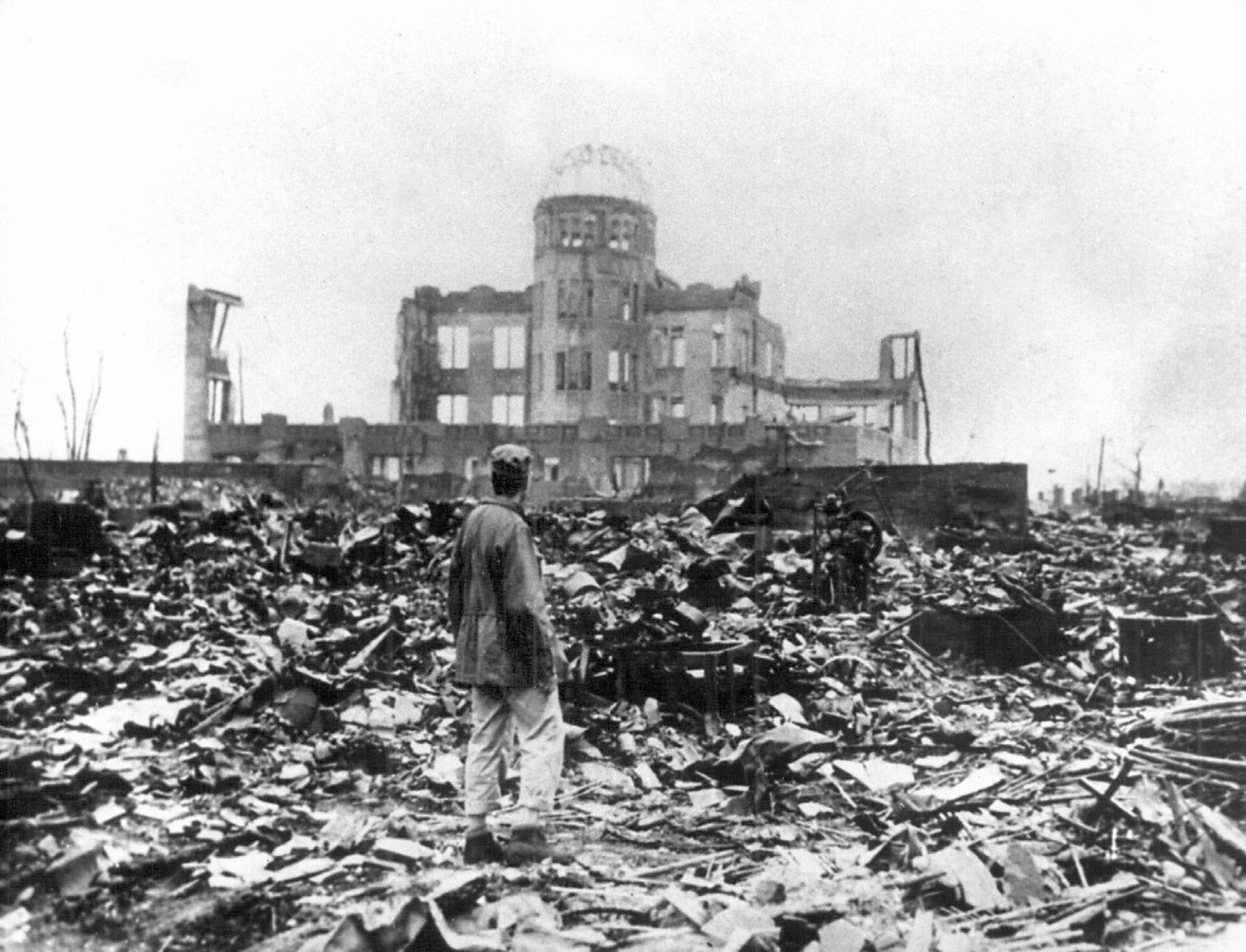 The devastation of the Japanese city of Hiroshima after the dropping of a nuclear bomb in WW2 010145 CREDIT UPPA-DPA-PA