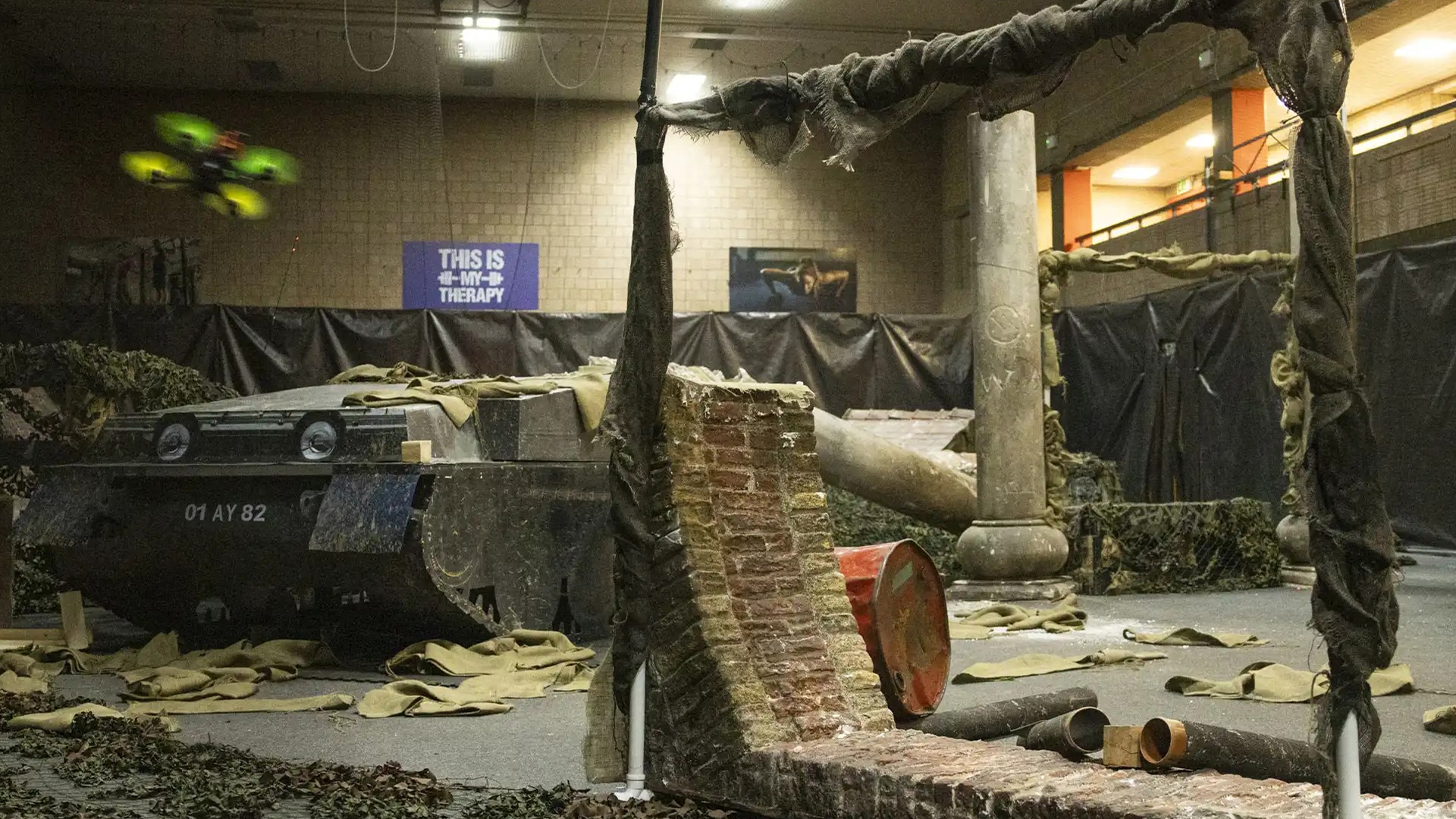The event was staged at Wellington Barracks in London, which was dressed up to resemble an urban war zone 270125 CREDIT MOD.jpg