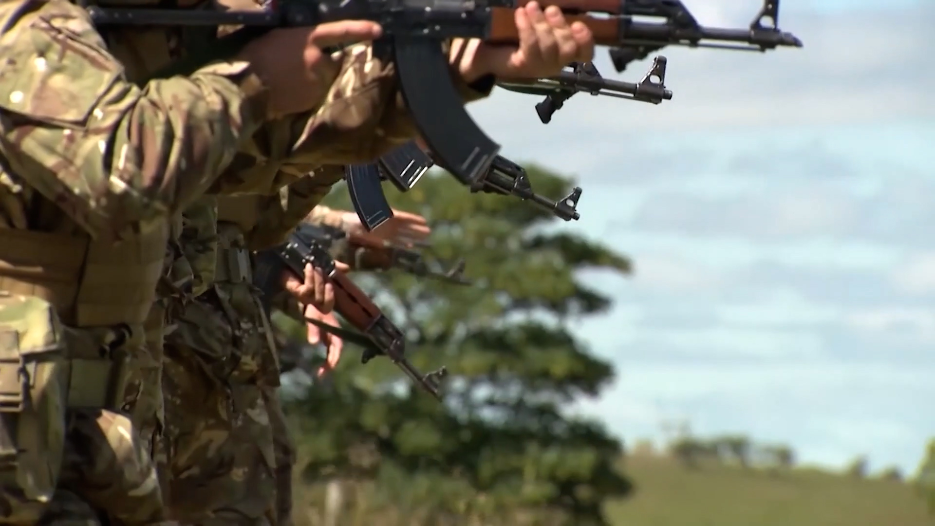 The first cohort of Ukrainian soldiers undergoing training in the UK 18072022 CREDIT POOL.jpg