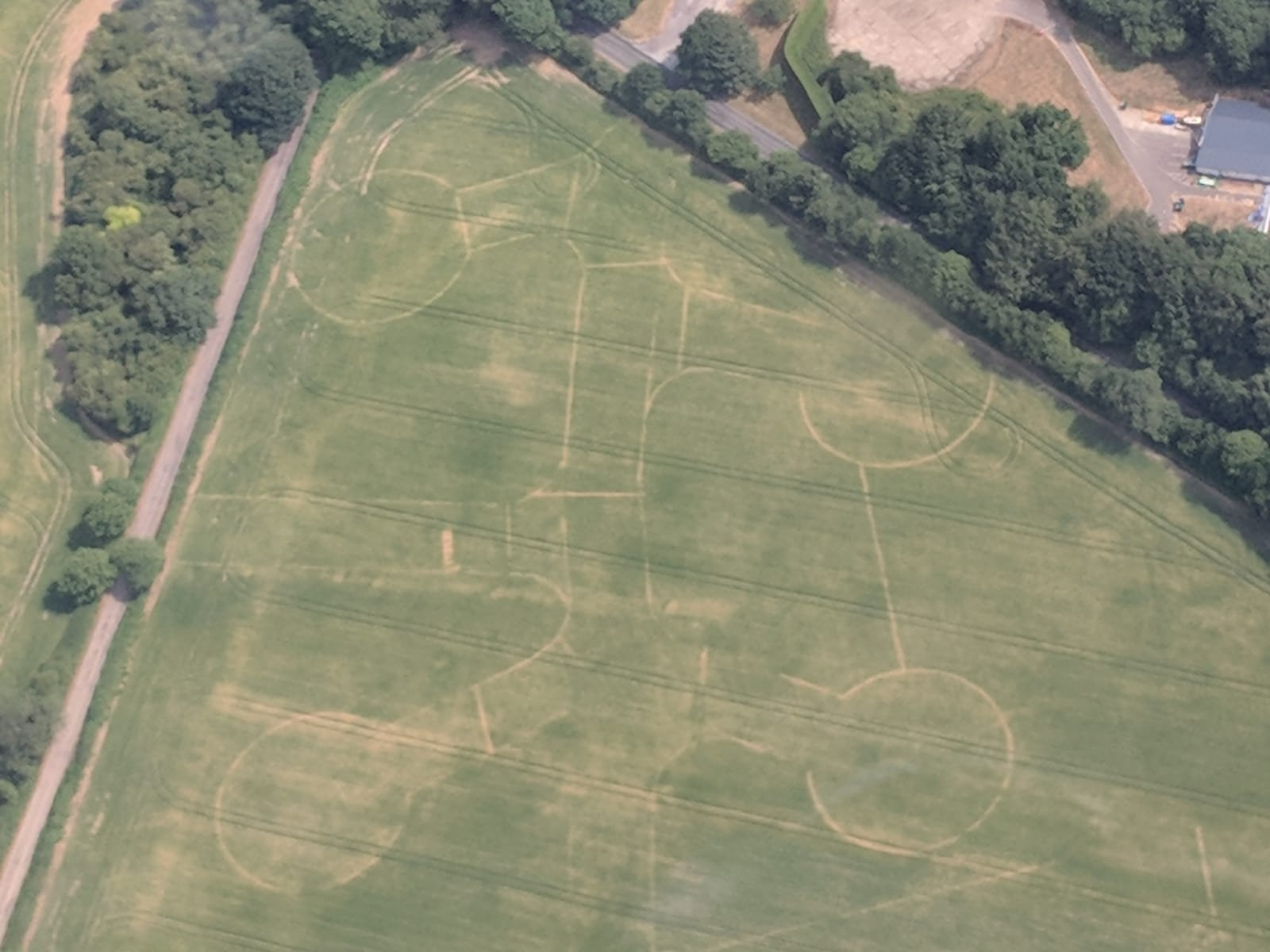 The history of Lasham Airfield has come out during the heatwave (Picture: SWNS/Jordan Bridge).