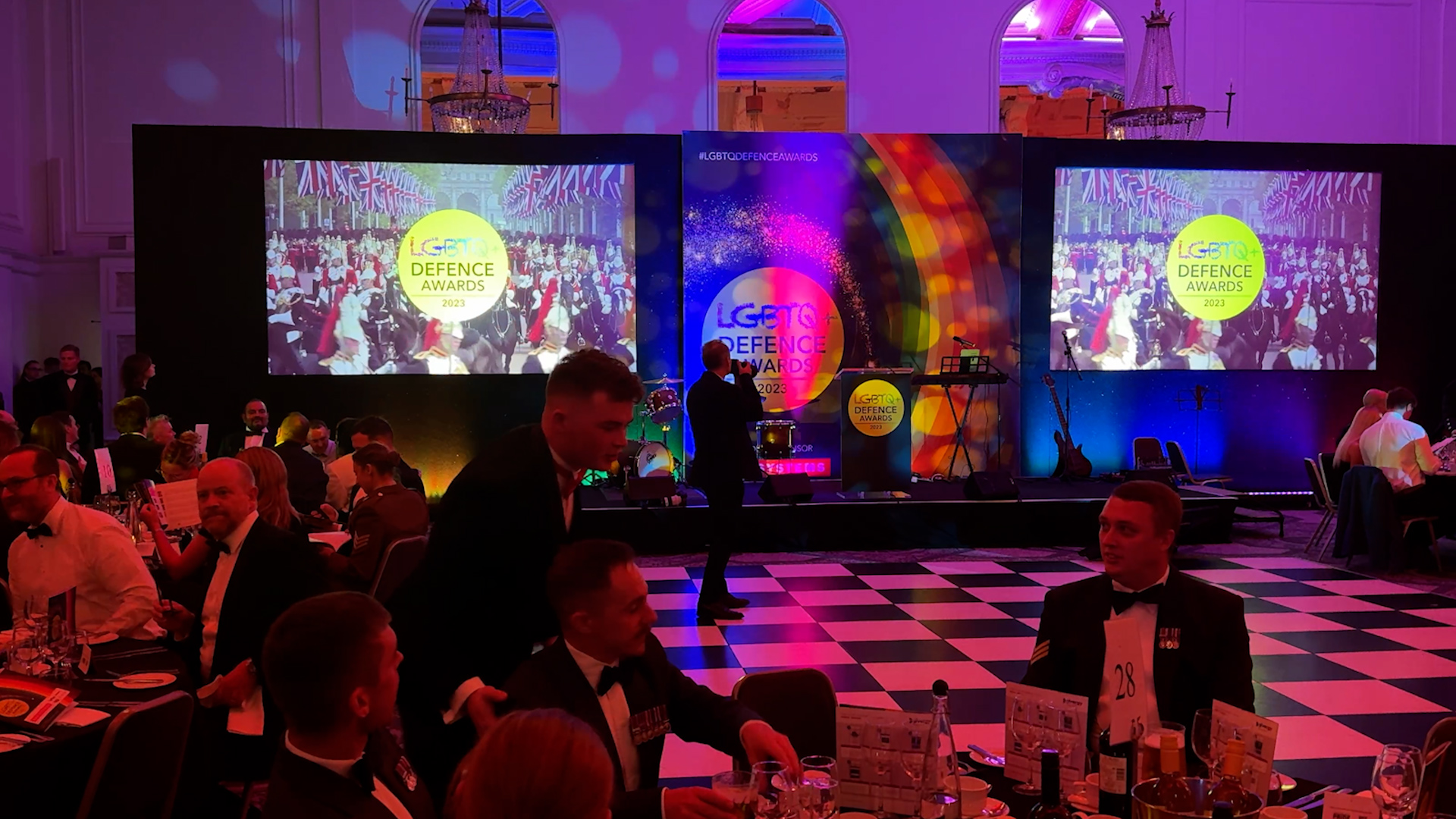 The inaugural LGBTQ+ Defence Awards Grand Hall Grand Connaught Rooms 17102023 CREDIT BFBS