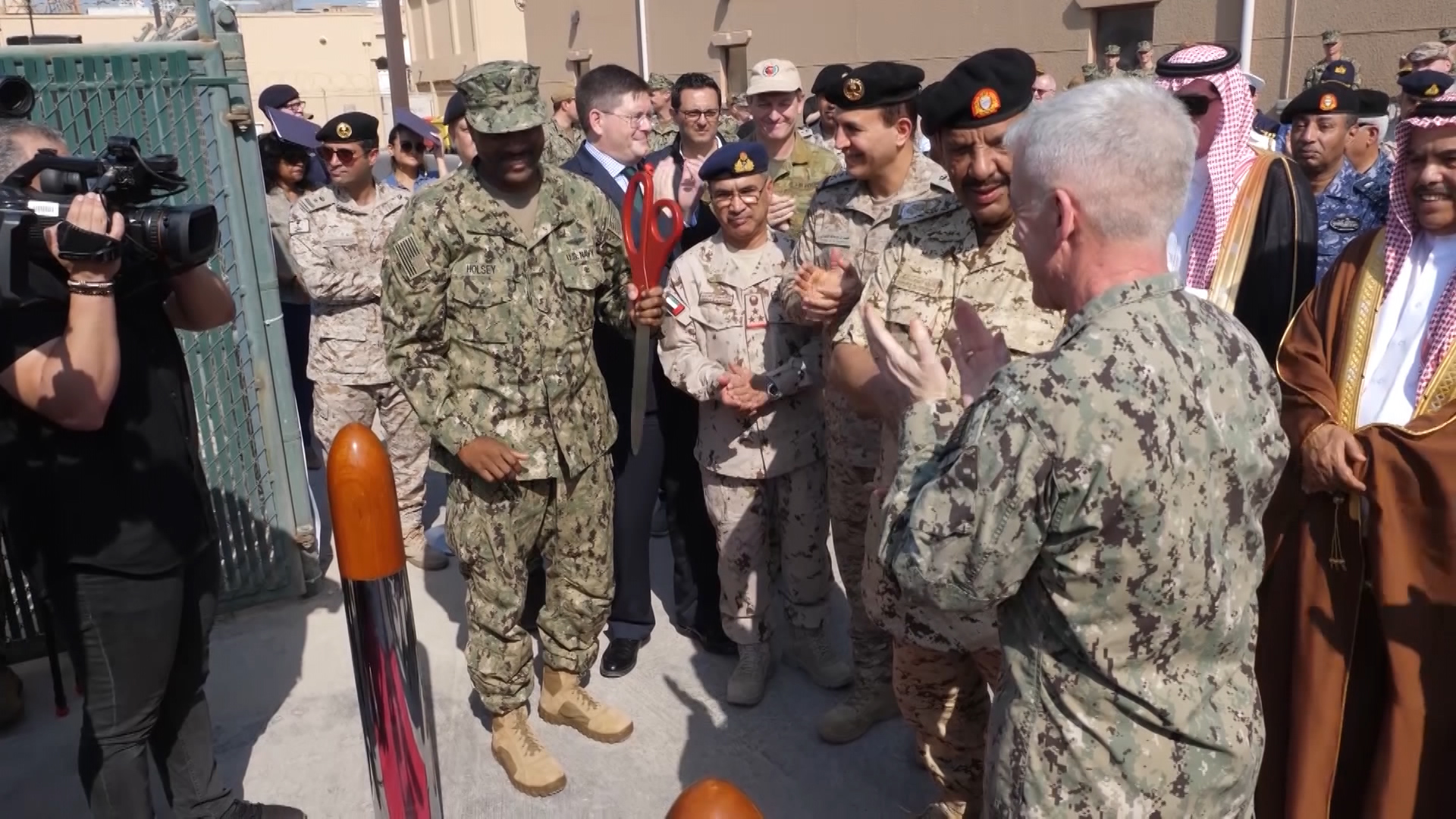The launch of the International Maritime Security Construct in Bahrain, 7 November 2019.