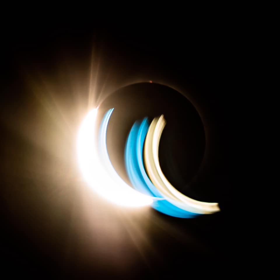 The picture shows the moment the sun re-appears from totality during the total solar eclipse in Southern Hemisphere (Picture: RAF).