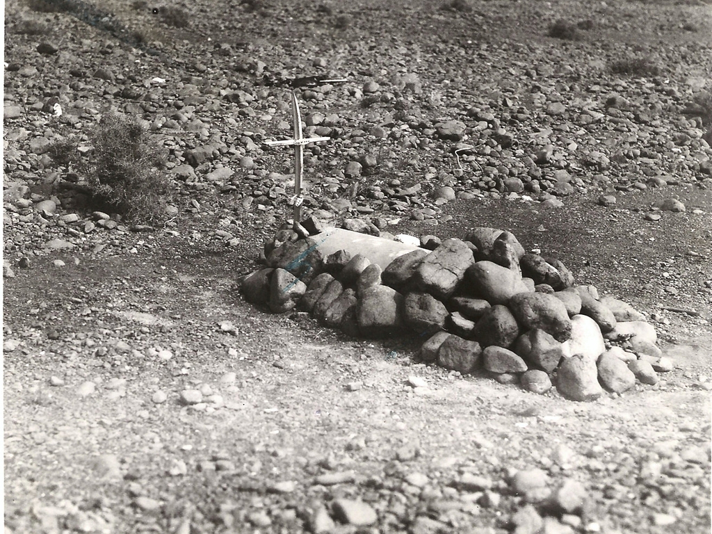The original grave of Sergeant William ‘Billy’ Donnelly, the only British Serviceman to die during WWII that is buried in the UAE