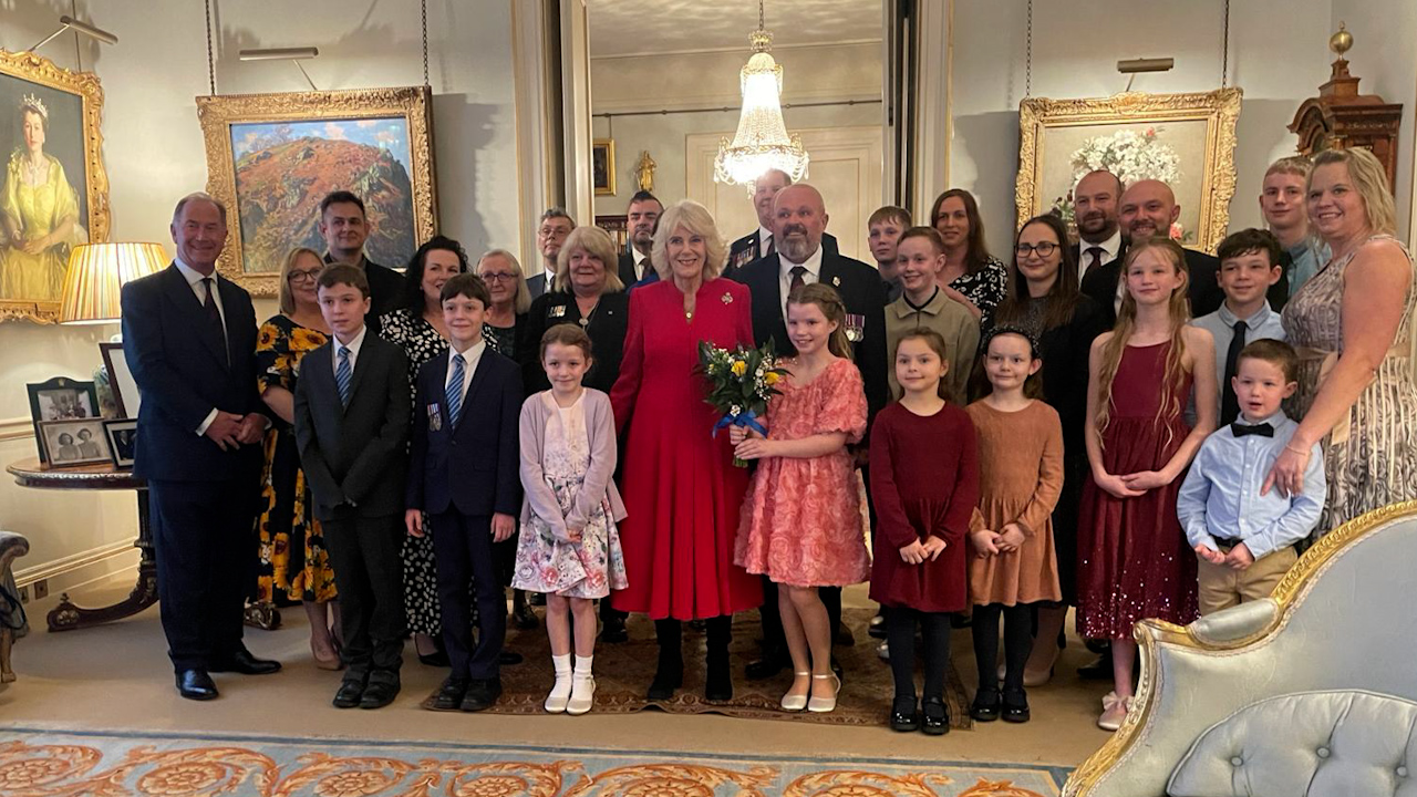 The Queen has served as Colonel of the Grenadier Guards since December 2022 and is a great supporter of the Colonel's fund which supports Grenadiers who have suffered serious physical or mental injury and their close families.
