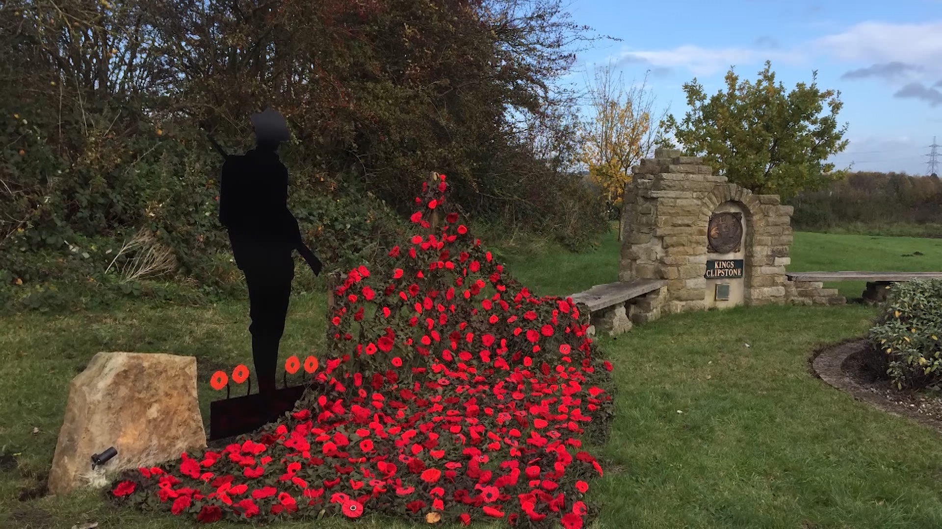 The previous silent soldier statue, which was stolen on 13 November (Picture: Kings Clipstone Parish Council).