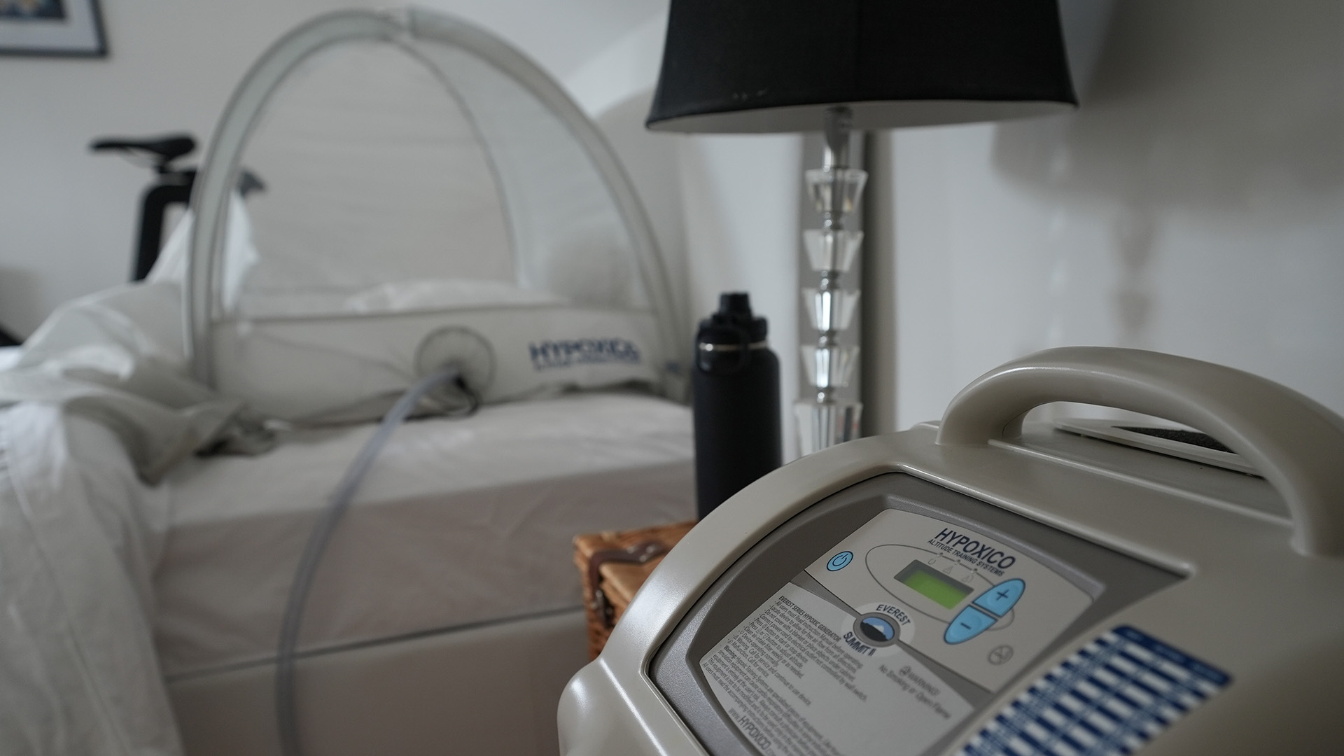 The group have been sleeping and exercising in a low-oxygen environment