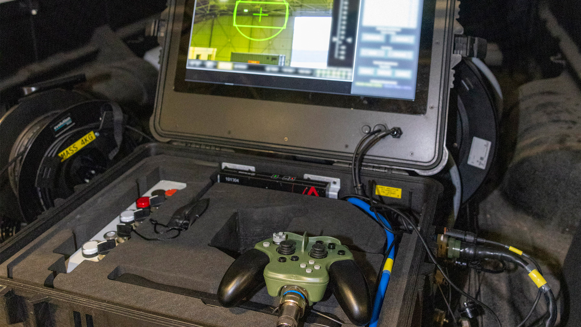 Each Gravehawk has a crew of five operators, who were brought to the UK to be trained last year