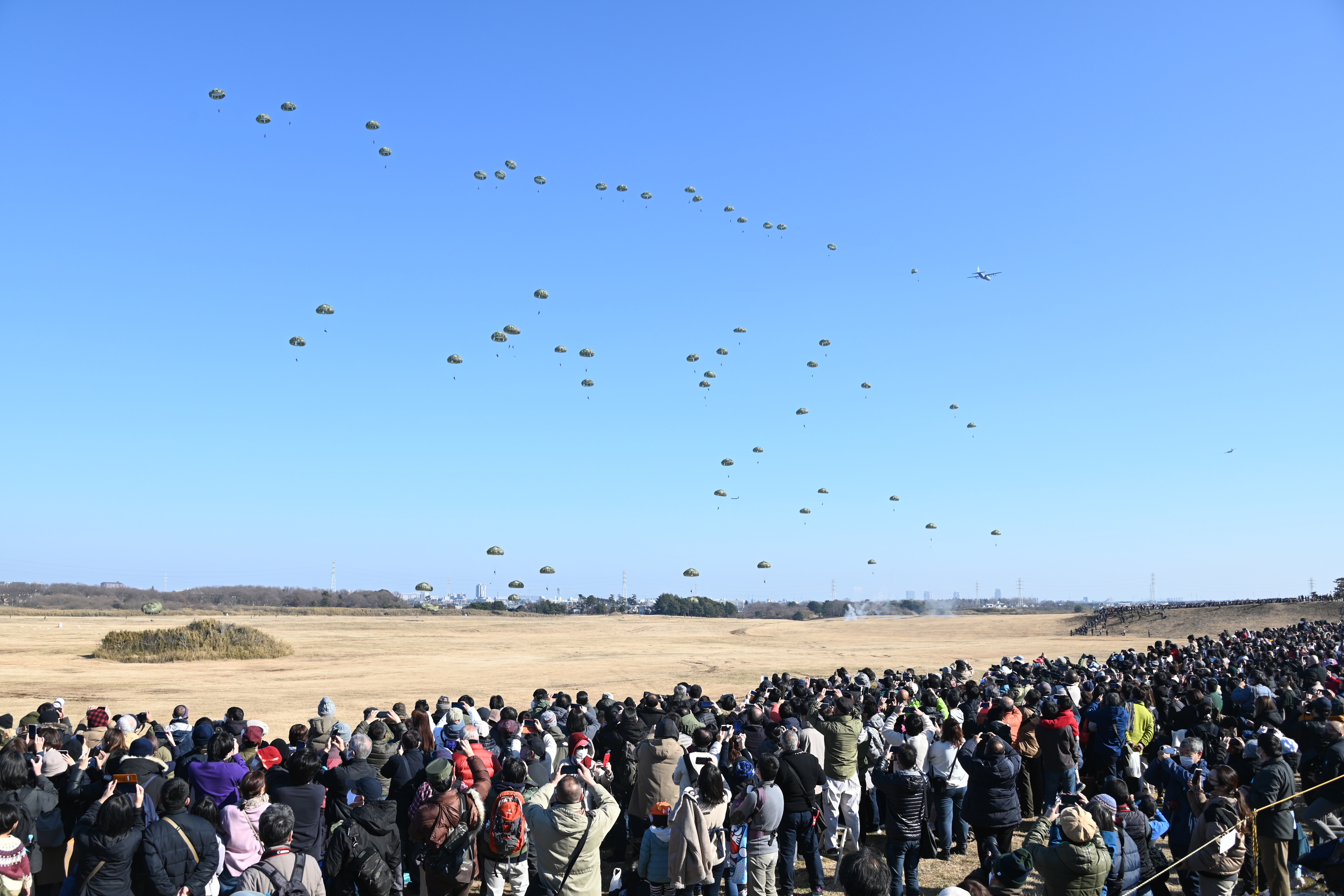 The training of the multinational force culminated in a combat demonstration in front of a crowd of thousands at Narashino on the outskirts of Tokyo (Picture: British Army).