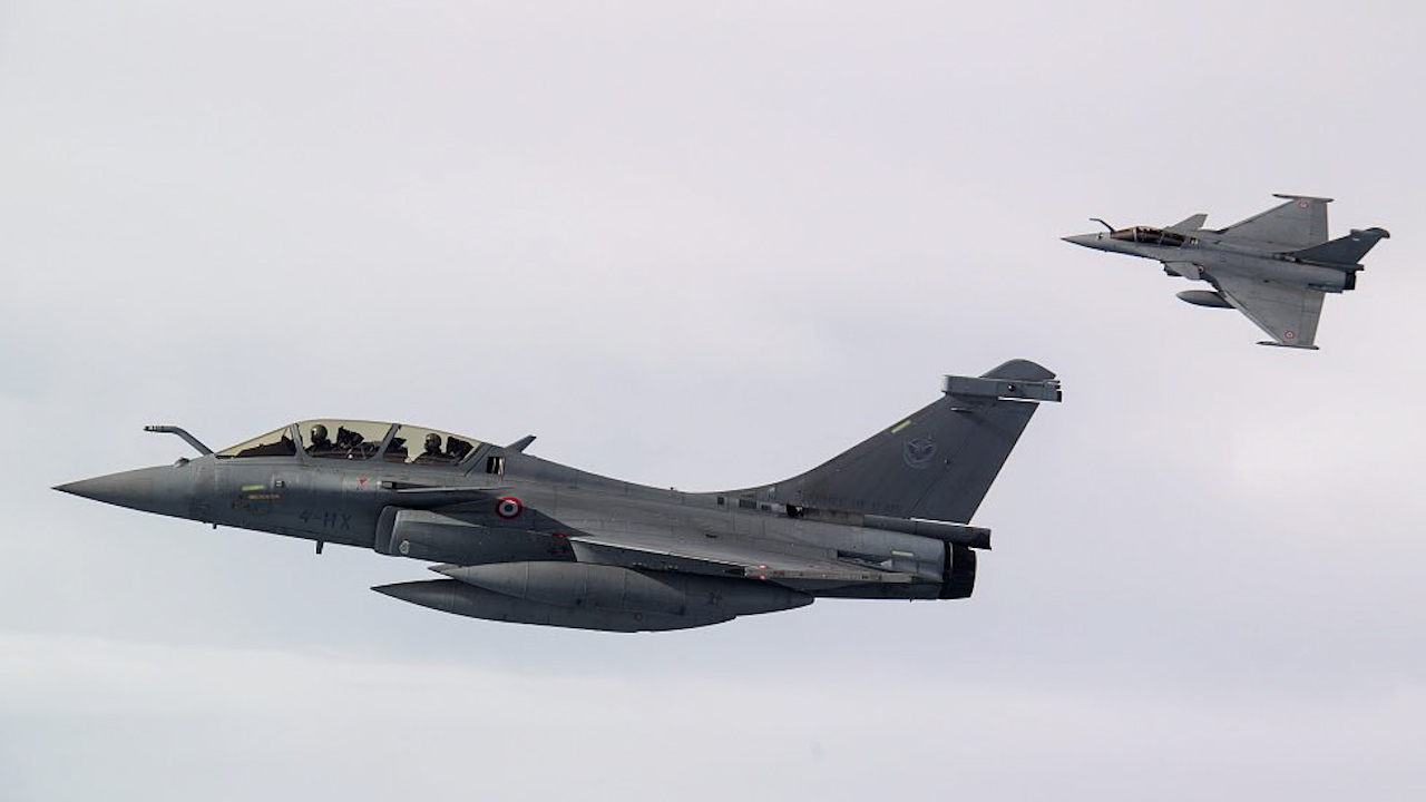 The RAF has paid tribute to Captain Sébastien Mabire and Lieutenant Matthis Laurens who died during a midair collision (Picture: French Air and Space Force)