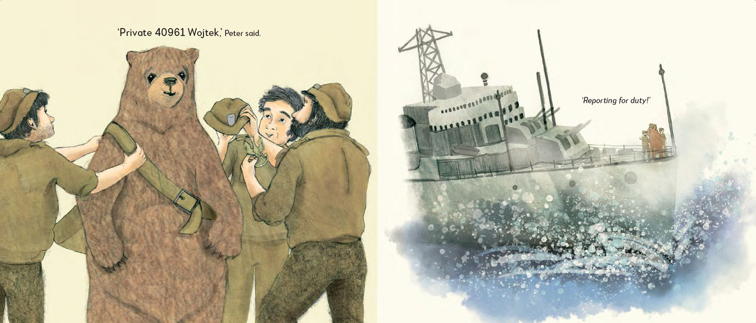 The Bear Who Went To War by Alan Pollock CREDIT © Bryony Thomson and from the paperback edition published in the UK by Old Barn Books Ltd