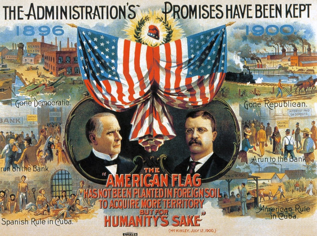 A Republican campaign poster for 1900