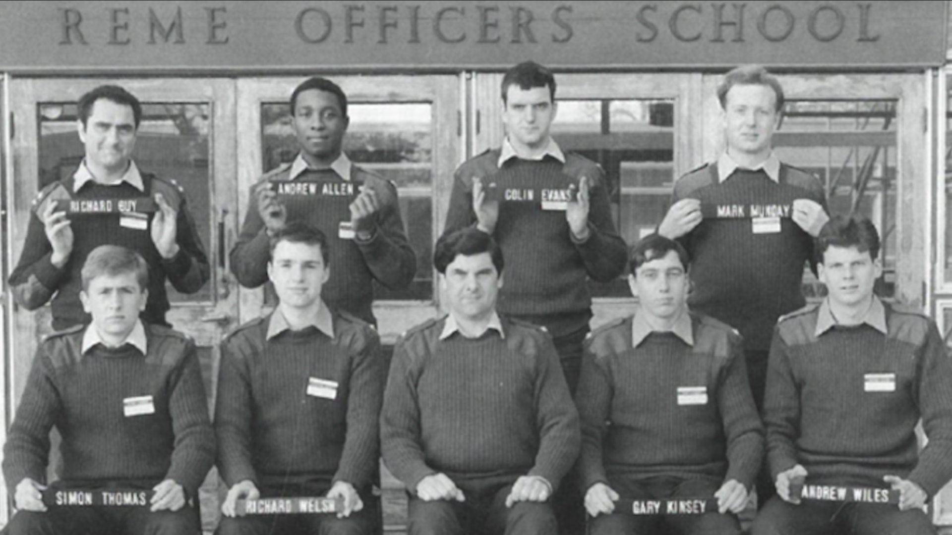 Then 2Lt Andy Allen on the No 86 Regular Young Officers’ Course DATE UNKNOWN CREDIT REME FB