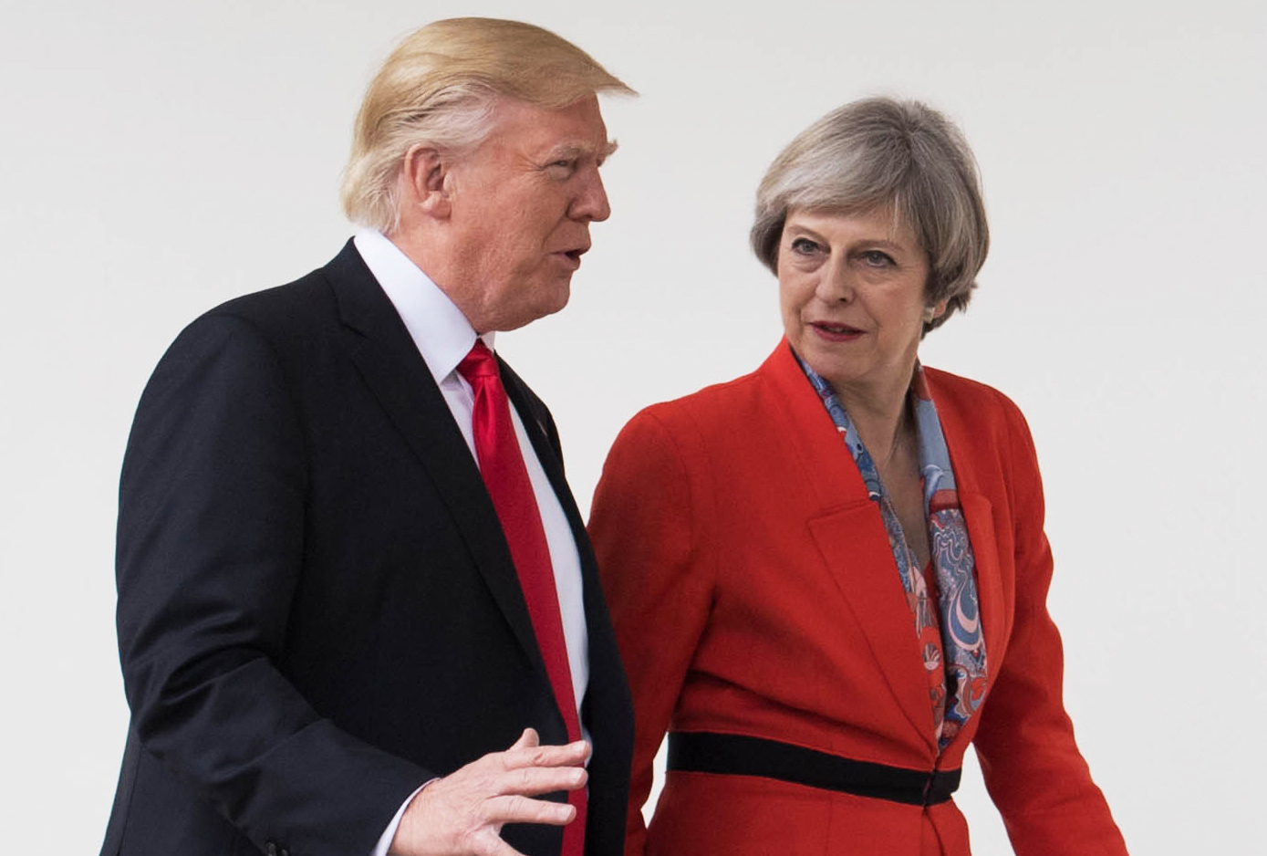 President Trump pictured alongside Prime Minister Theresa May (Picture: PA).