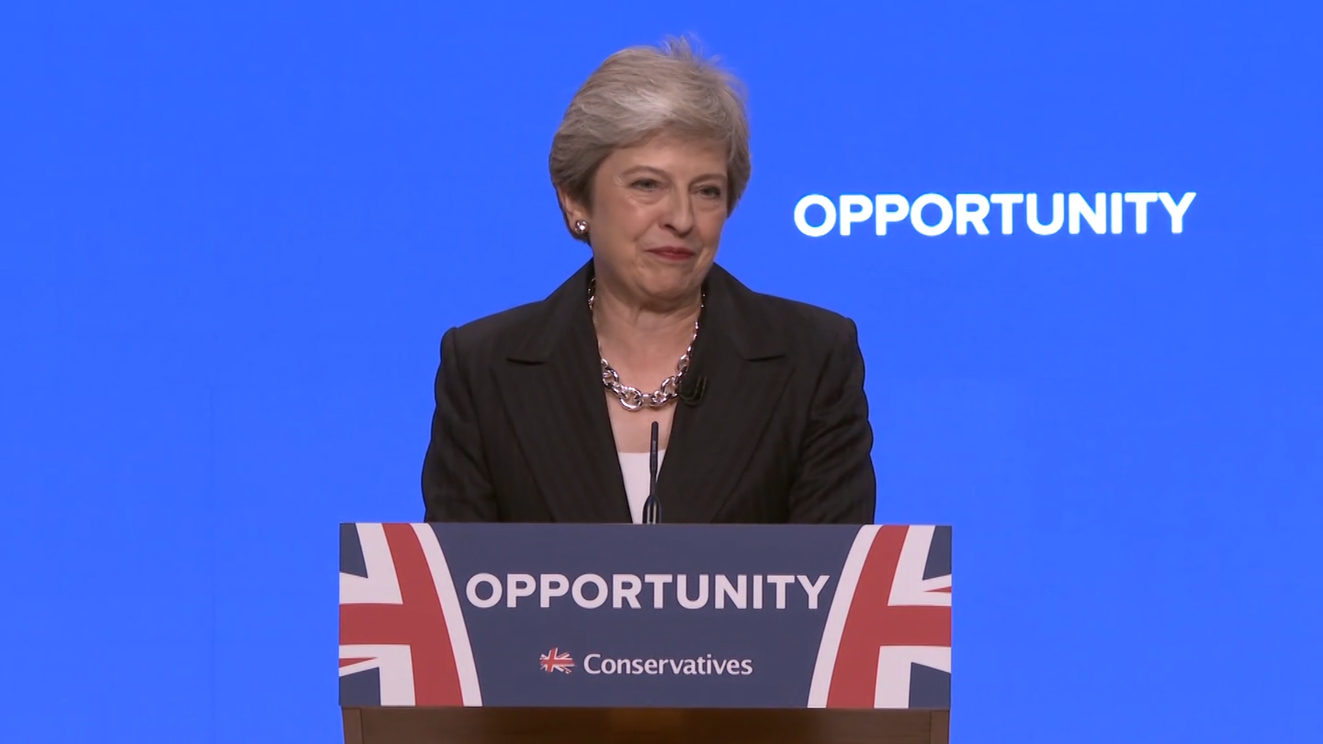Theresa May Tory speech
