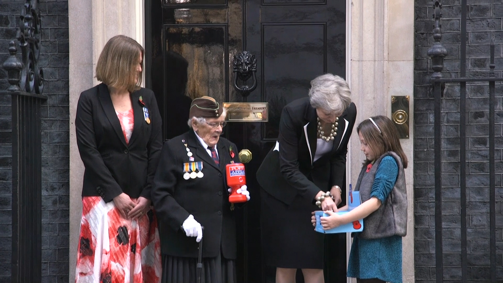 The Prime Minister gave her support to the appeal on Thursday morning, buying a poppy at 10 Downing Street