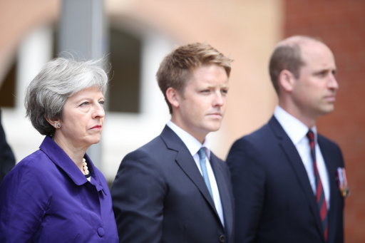 The 7th Duke of Westminster (third from the right) is part of the Grosvenor family (Picture: PA).
