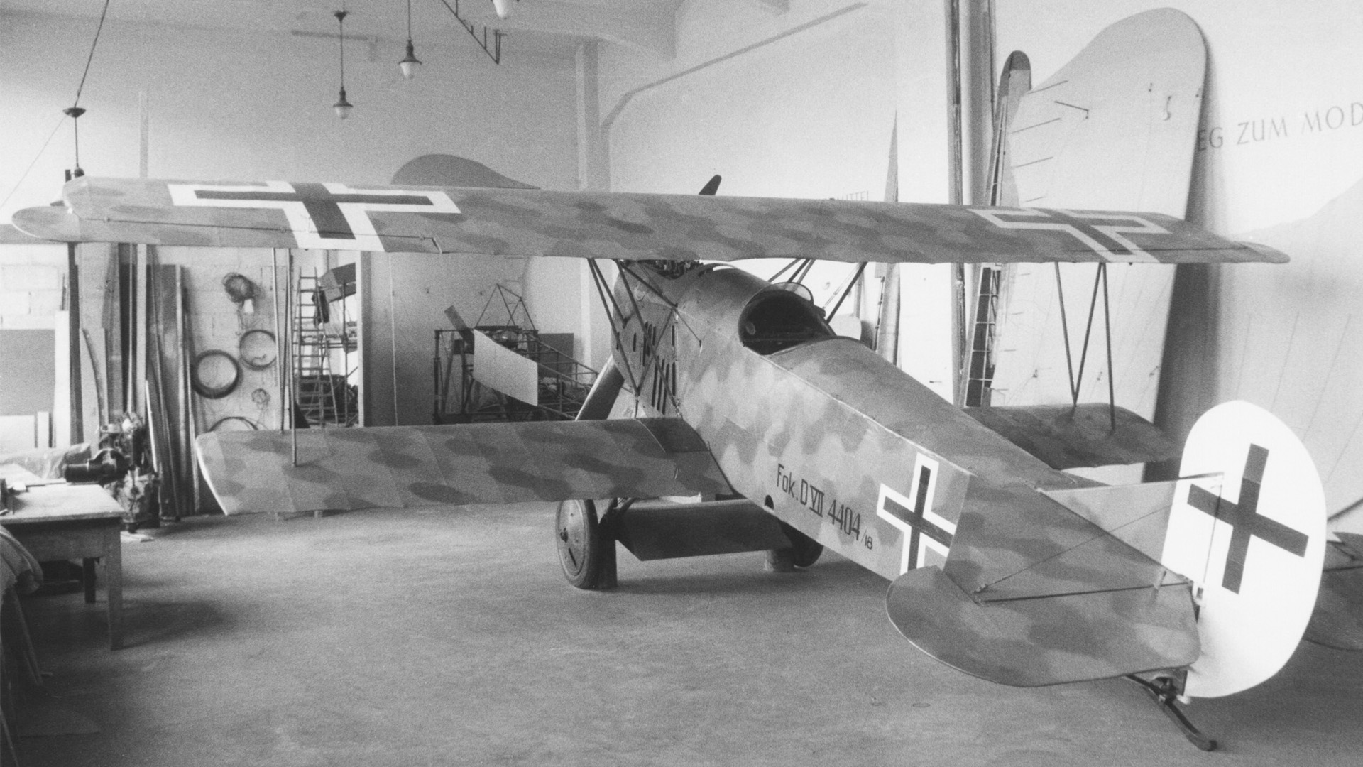 This photo from 1956 Fokker shows the plane then had German markings 