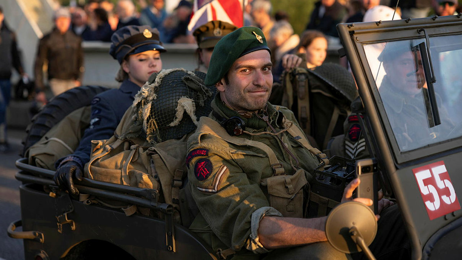 Thousands gather at Pegasus Bridge ahead of the midnight vigil to mark the 80th Anniversary of the D-Day landings CREDIT MOD 060624_0.png 