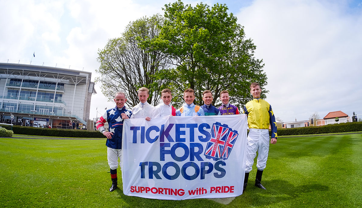 British Horseracing Celebrates Forces Ticket Donation Milestone