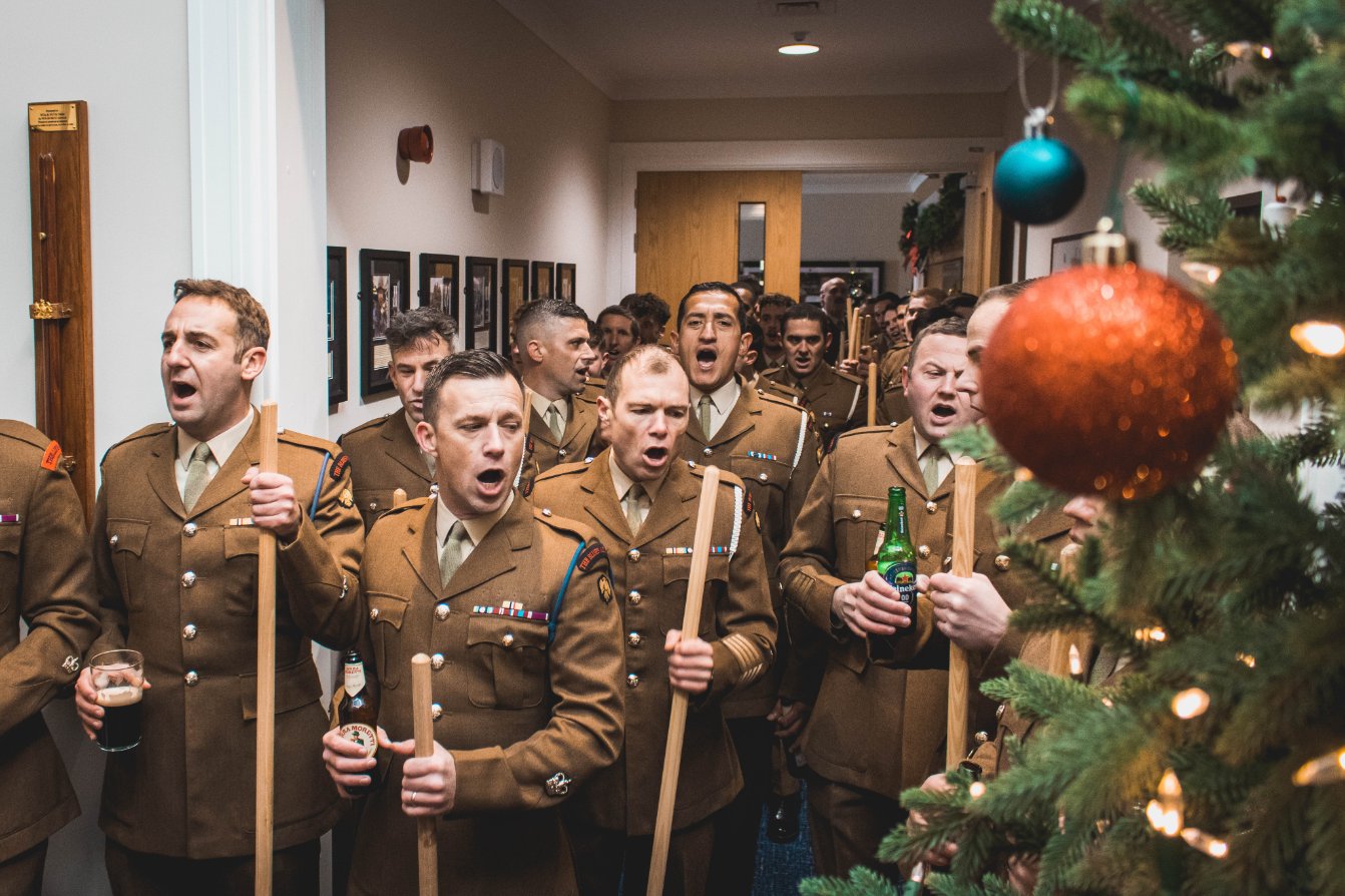 The 'Brick Hanging' is a tradition that dates back to 1889 (Credit: Household Cavalry).