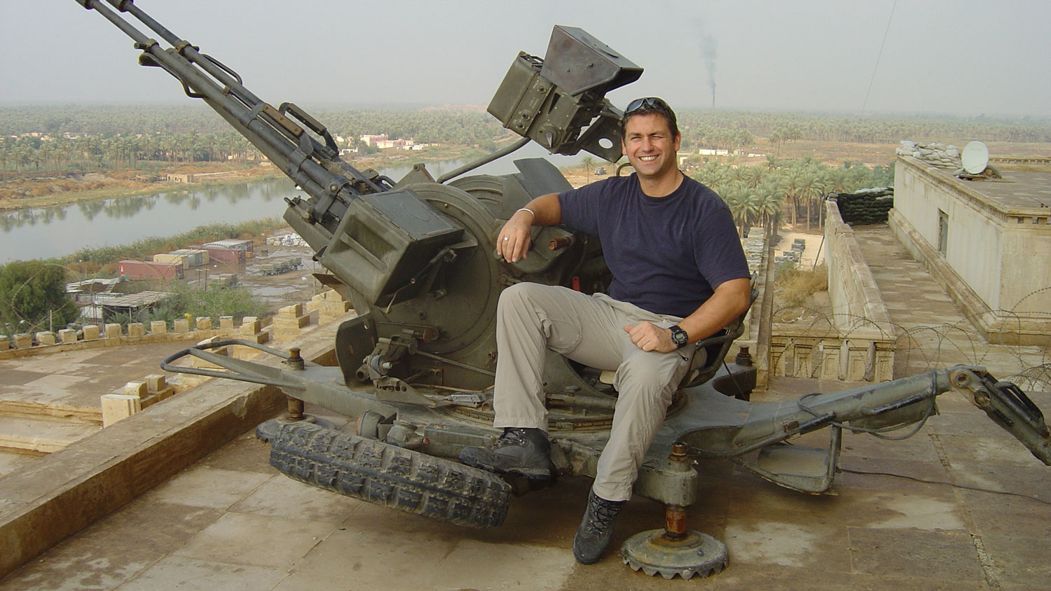 Tom Fox AA Gun Babylon Iraq 2003 Credit Tom Fox