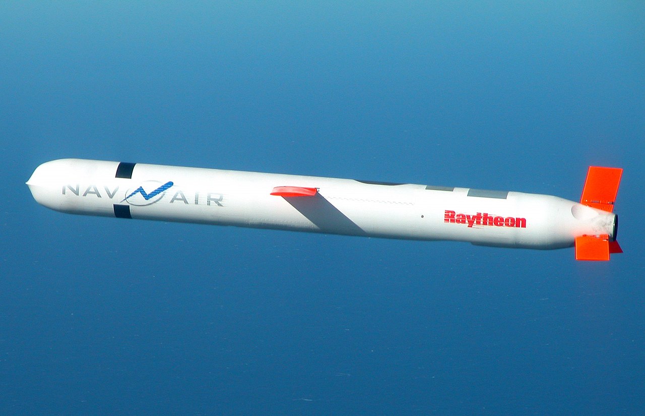 Tomahawk Block IV cruise missile during a flight test 101102 CREDIT US Navy