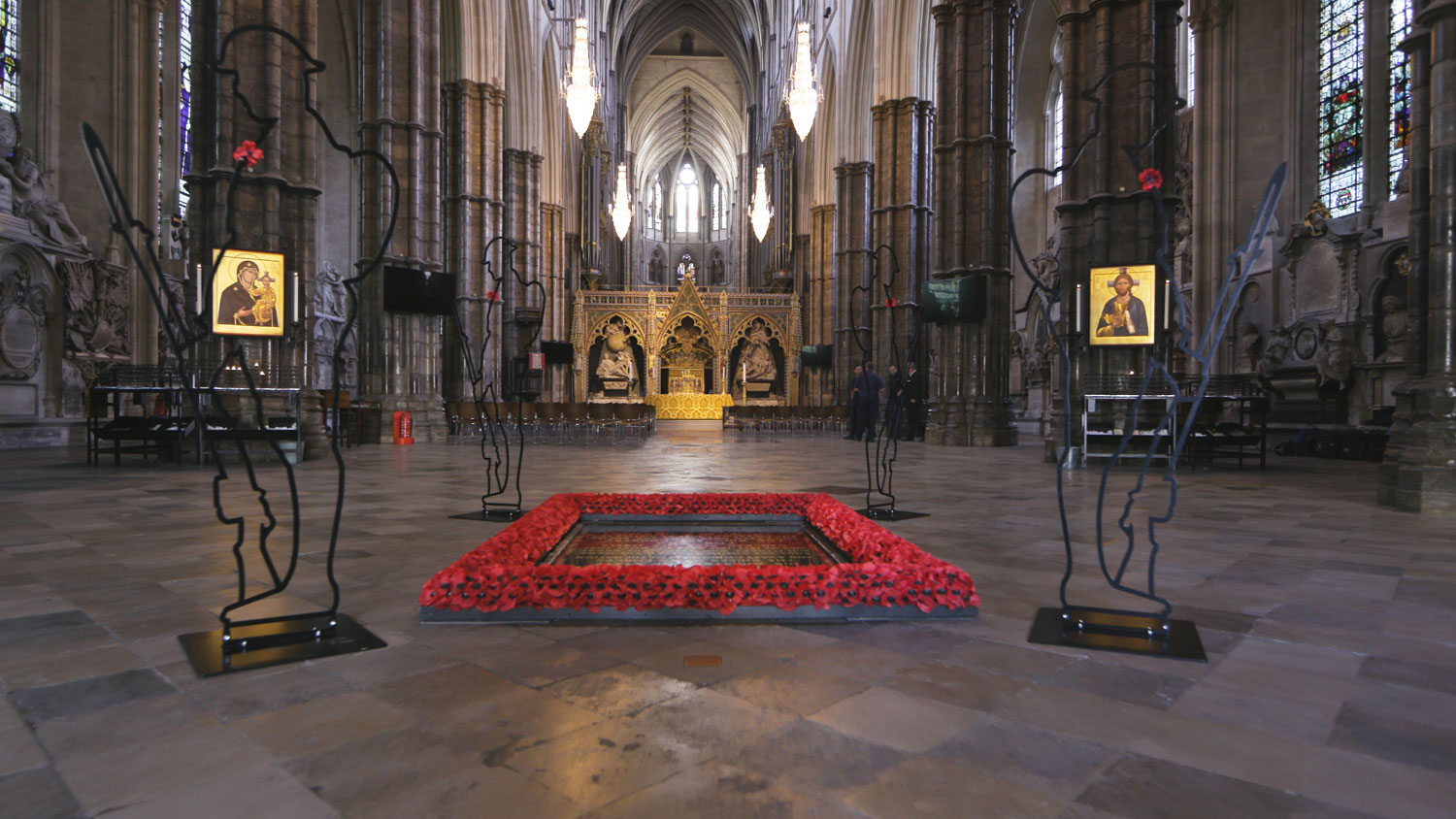 Tommies stand watch over the Grave Of The Unknown Warrior at Westminster Abbey
