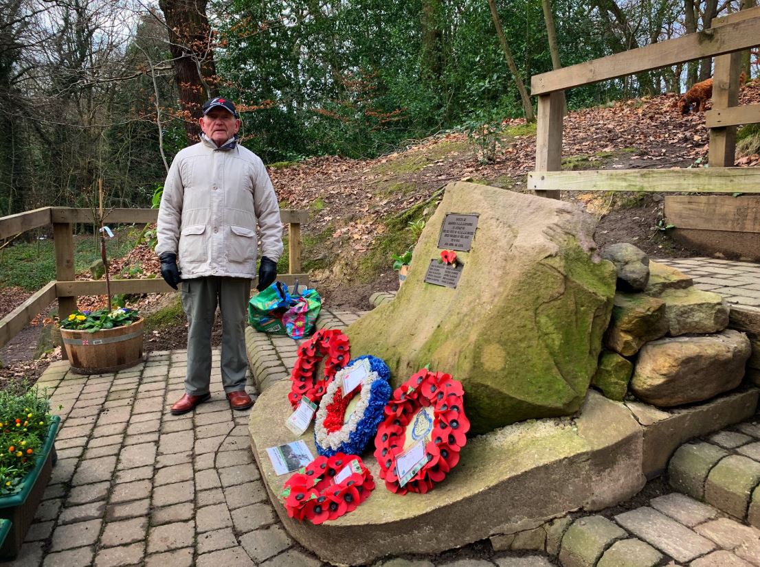 Tony Foulds hoped a tribute would be paid for them men who lost their lives Credit BBC Dan Walker 