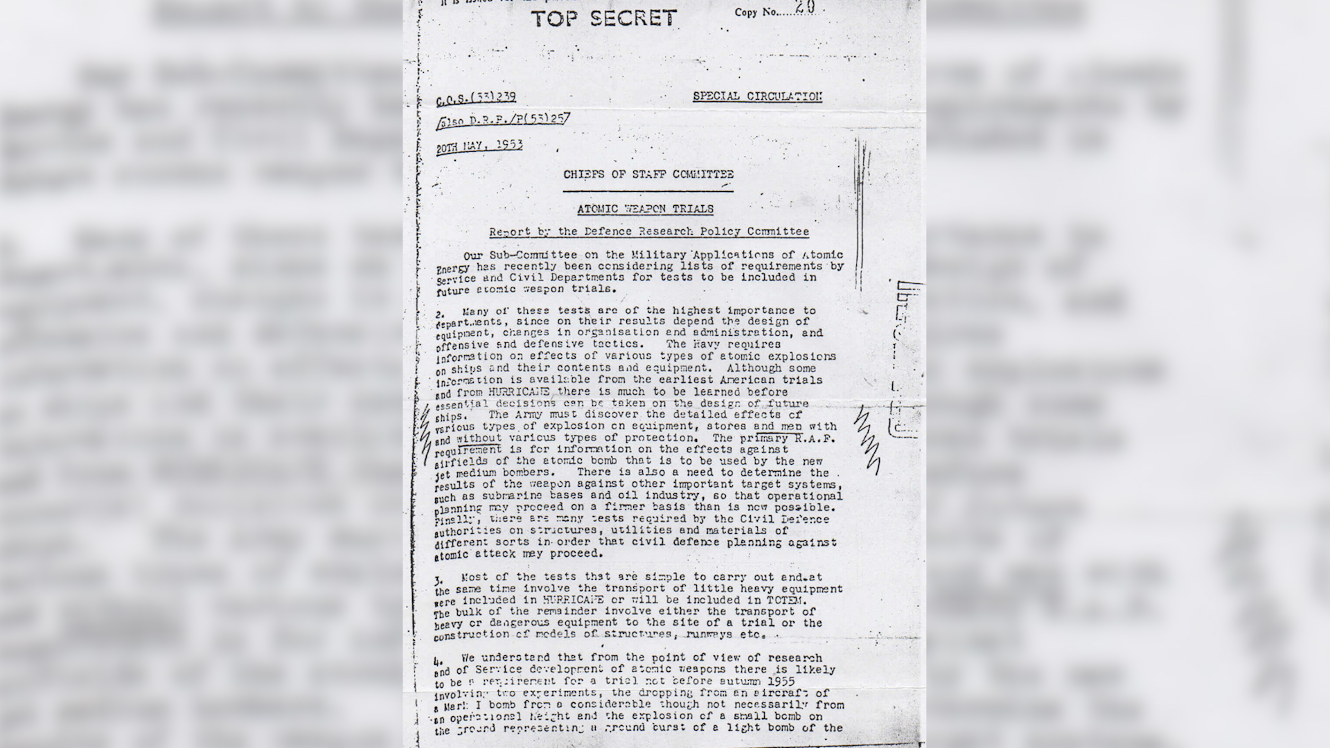 Top secret document showing intent to test on human life HK 25092023