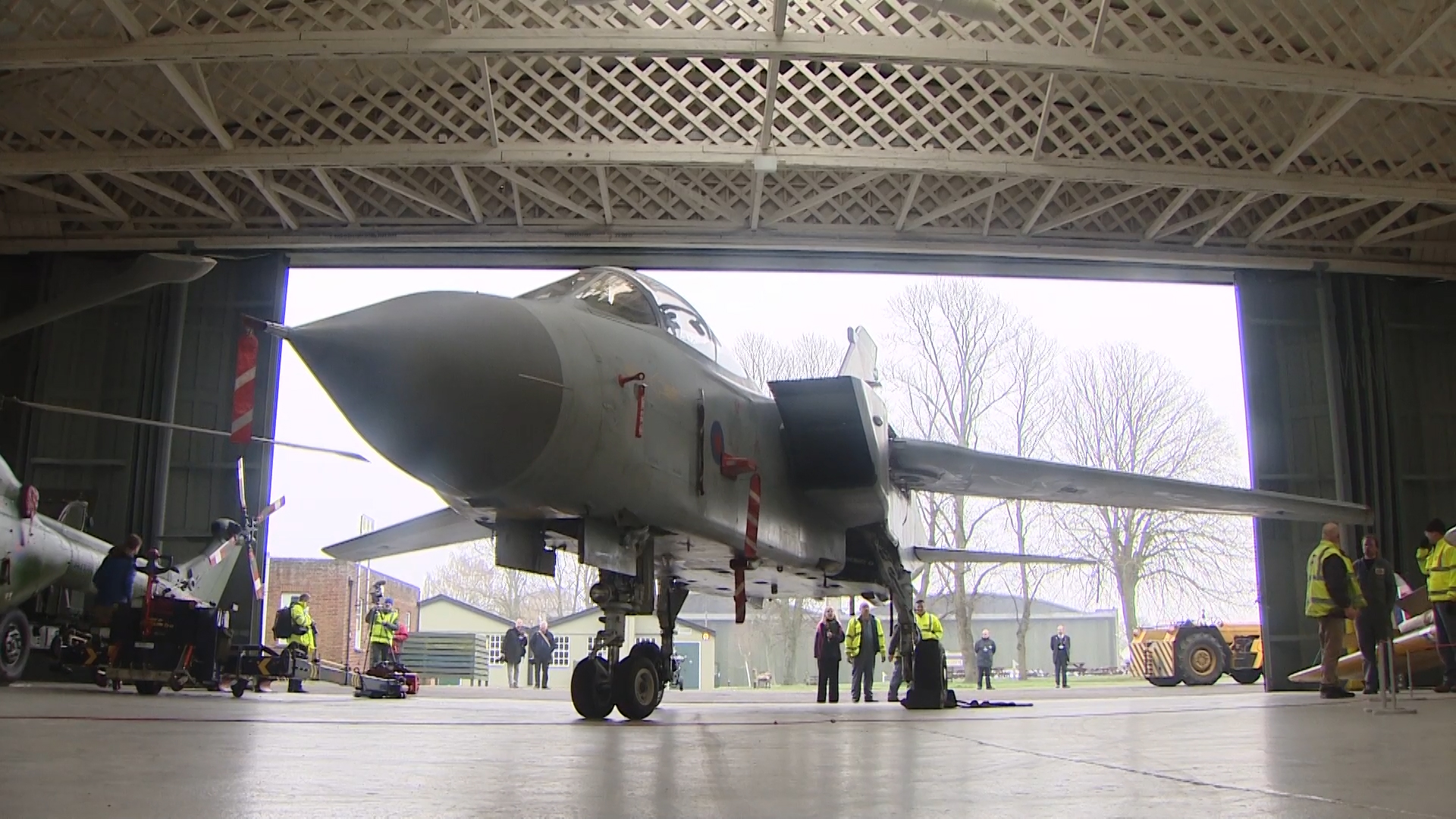 Tornado goes on display at the Imperial War Museum in Duxford