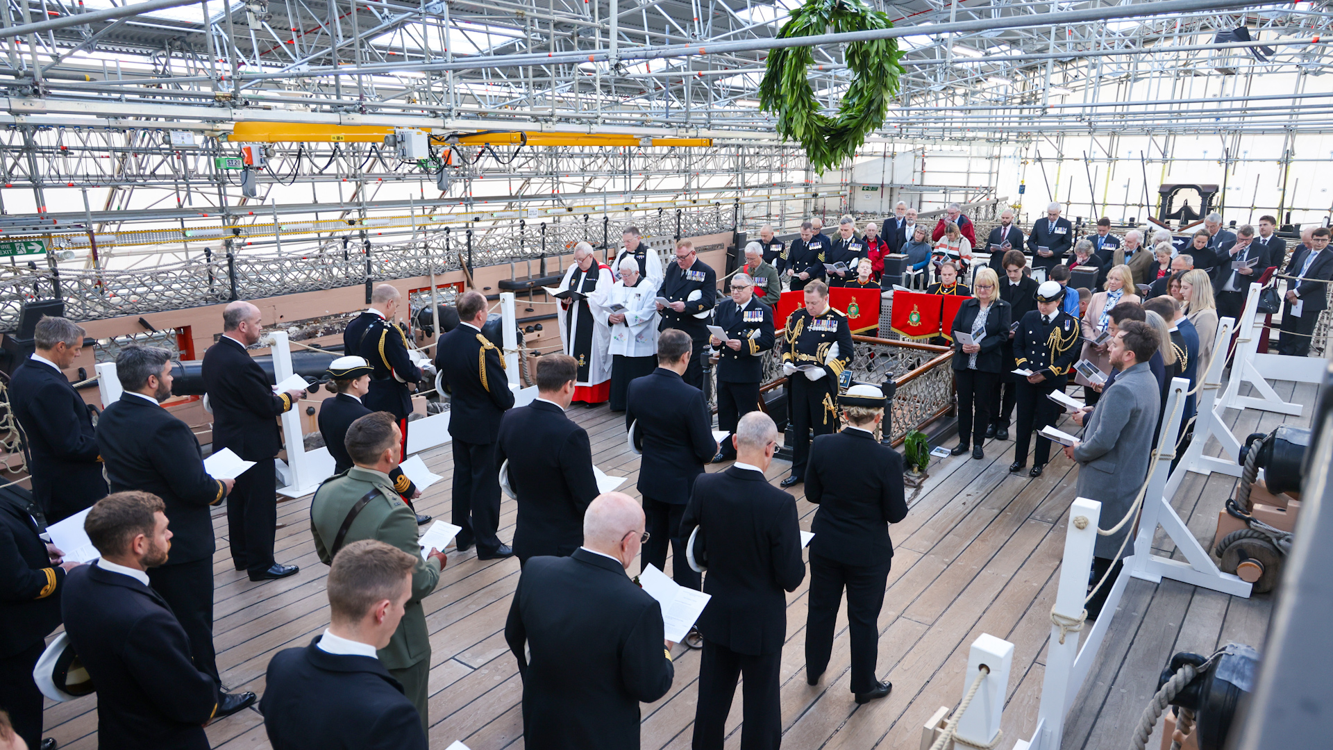 Trafalgar Day Ceremony Onboard Hms Victory 211023 CREDIT ROAYAL NAVY
